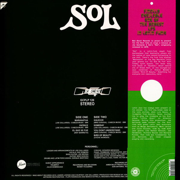 Joe Gallardo & Sol - Sol | GCP (GCPLP 120) - 2