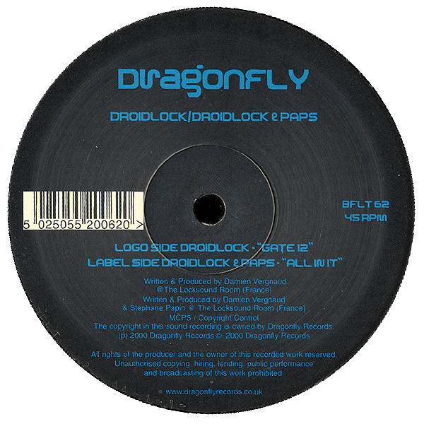 Droidlock / Droidlock & Paps - Gate 12 / All Init | Dragonfly Records (BFLT 62)