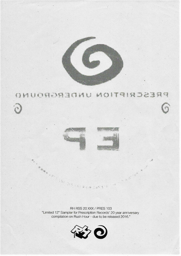Chez N Trent - Prescription Underground EP | Rush Hour (RH RSS 20 XXX) Chez N Trent - Prescription Underground EP | Rush Hour (RH RSS 20 XXX)