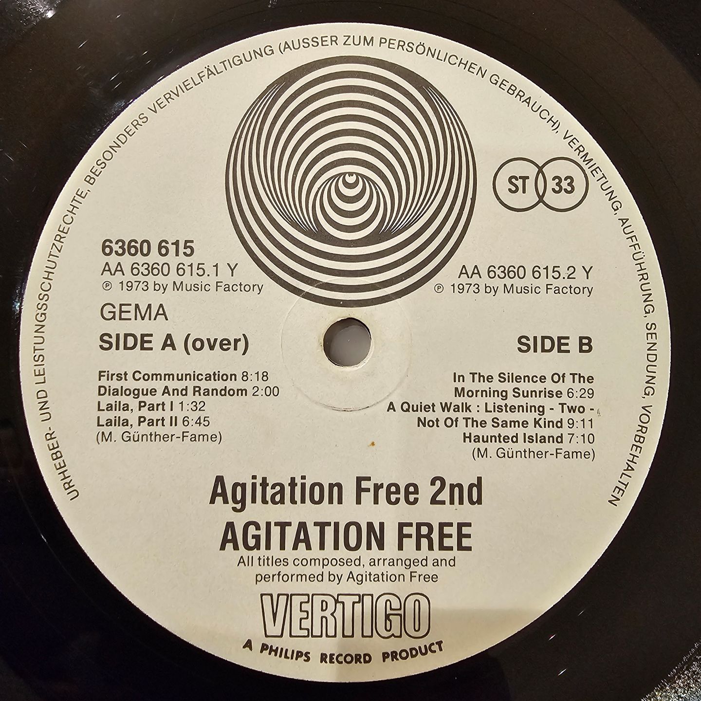 Agitation Free - 2nd | Vertigo (6360 615) - 3 Agitation Free - 2nd | Vertigo (6360 615) - 3