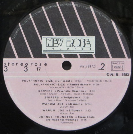 Various - New Rose Records | New Rose Records (ROSE 17) - 4