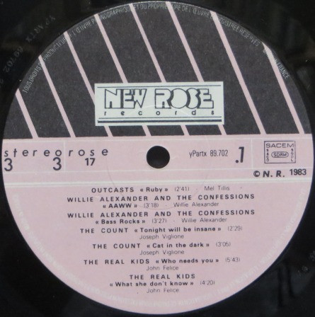 Various - New Rose Records | New Rose Records (ROSE 17) - 3