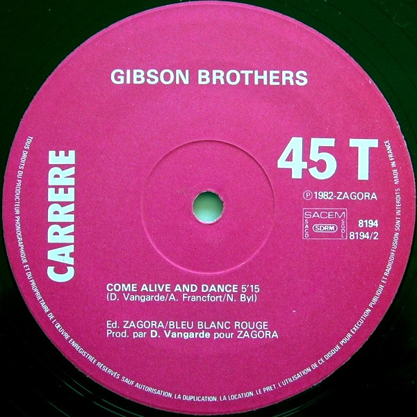 Gibson Brothers - My Heart's Beating Wild (Tic... Tac... Tic... Tac...) | Carrere (8194) - 4