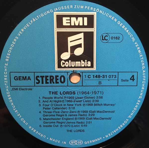The Lords - The Lords 1964 - 1971 | Columbia (1C 148-31 072/73) - 7