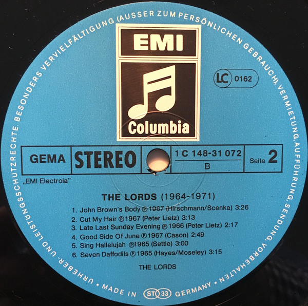 The Lords - The Lords 1964 - 1971 | Columbia (1C 148-31 072/73) - 5