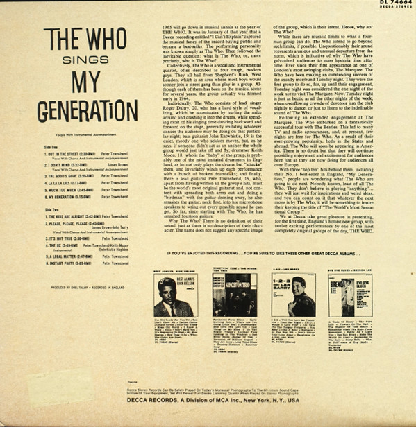 Magic Bus / The Who Sings My Generation