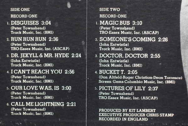 Magic Bus / The Who Sings My Generation