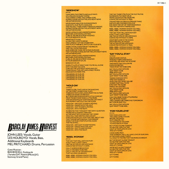 Barclay James Harvest - Victims Of Circumstance | Polydor (817 950-1) - 3