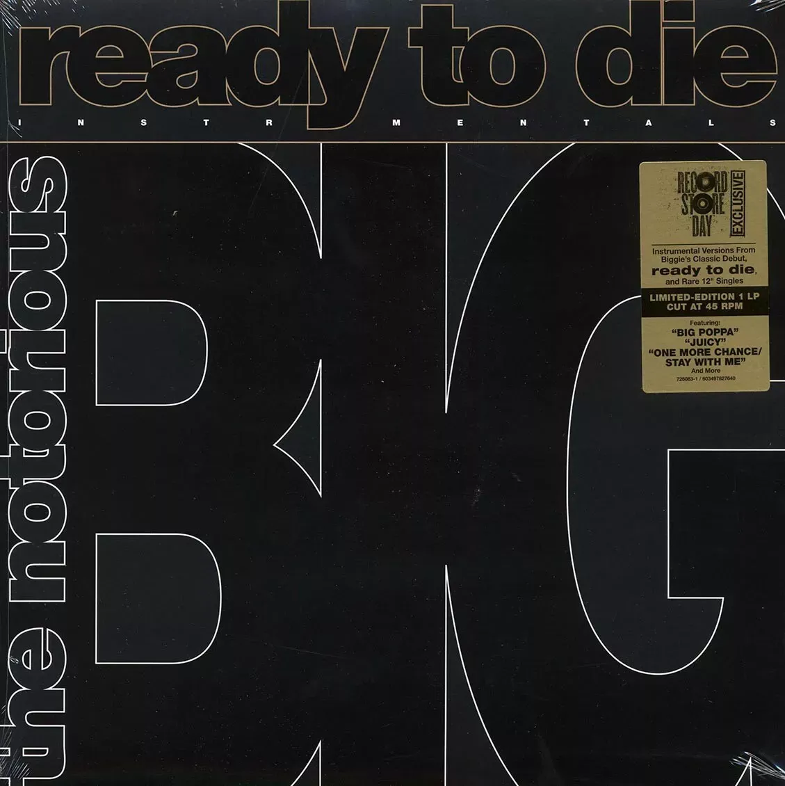Notorious B.I.G. - Ready to Die Instrumentals | Bad Boy Records (726083-1)