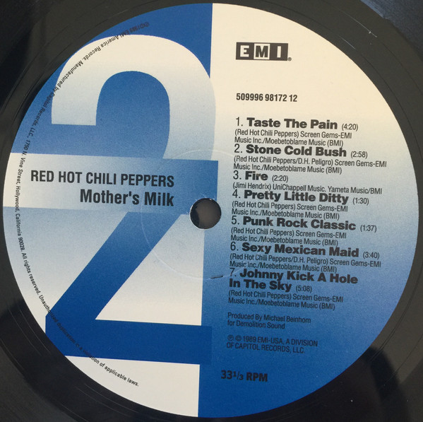 Red Hot Chili Peppers - Mothers Milk | EMI America (509996 98172 12) - 4