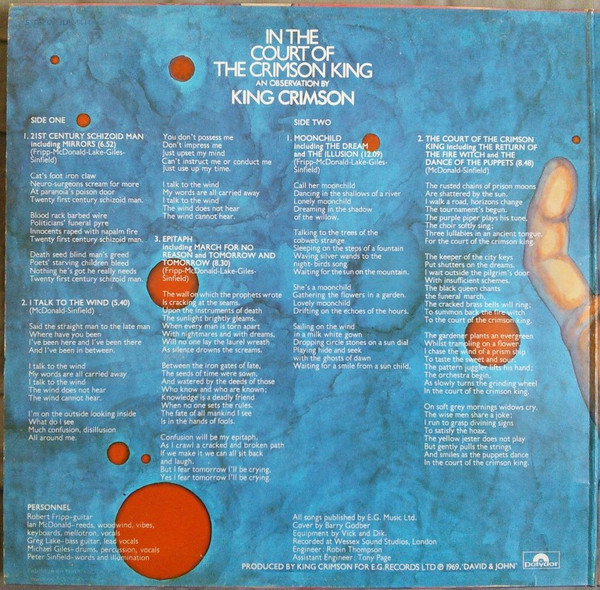 In The Court Of The Crimson King (An Observation By King Crimson)