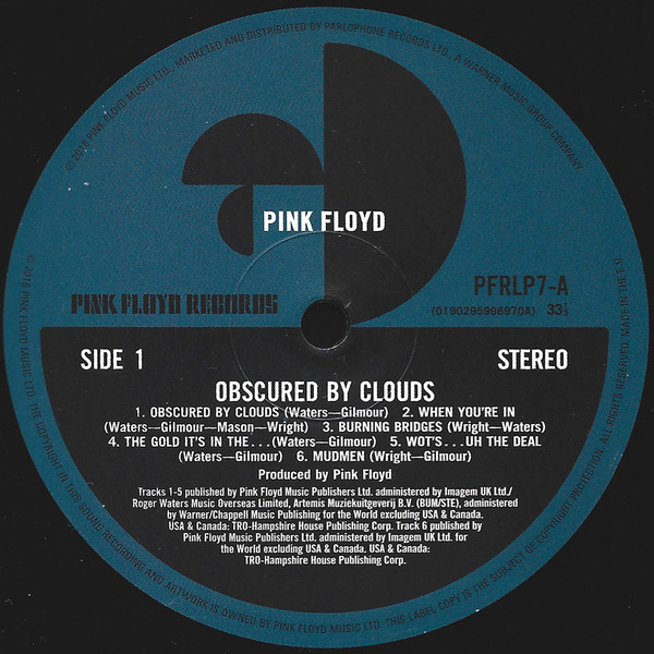 Obscured By Clouds (Music From La Vallée)
