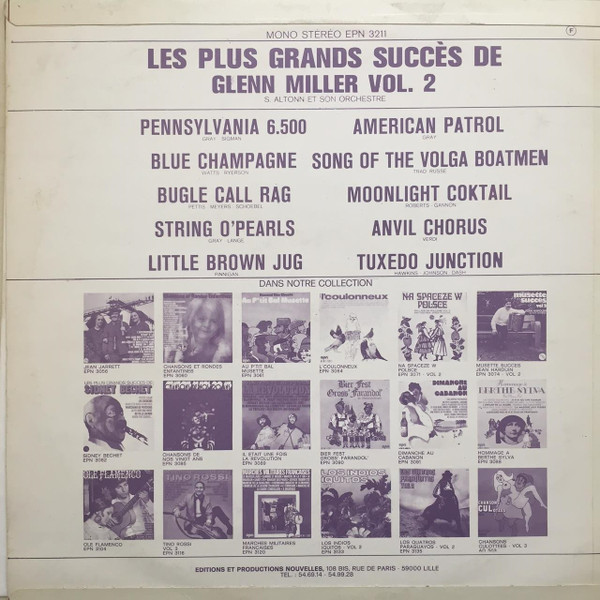 S.l Altonn Et Son Orchestre - Les Plus Grands Succès De Glenn Miller Vol.2 | Epn (EPN 3211) - 2