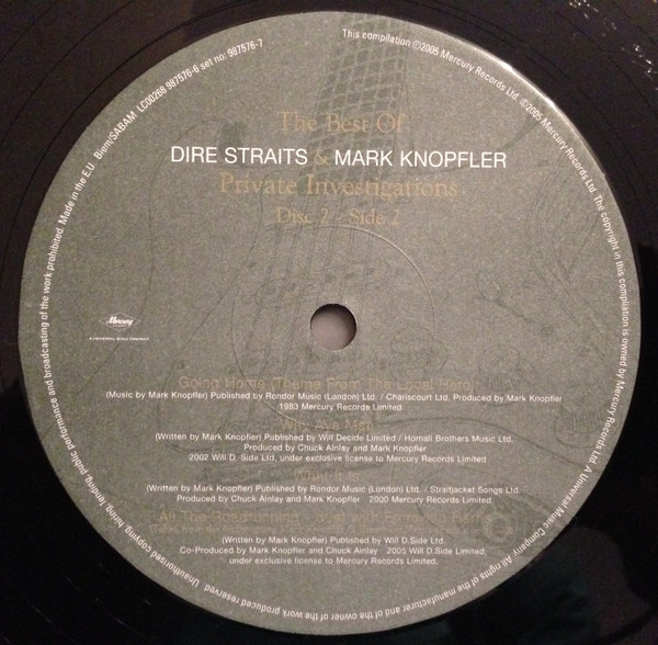 Dire Straits & Mark Knopfler - Private Investigations (The Best Of) | Mercury (987576-7) - 14 Dire Straits & Mark Knopfler - Private Investigations (The Best Of) | Mercury (987576-7) - 14