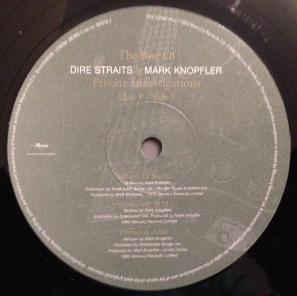 Dire Straits & Mark Knopfler - Private Investigations (The Best Of) | Mercury (987576-7) - 11 Dire Straits & Mark Knopfler - Private Investigations (The Best Of) | Mercury (987576-7) - 11