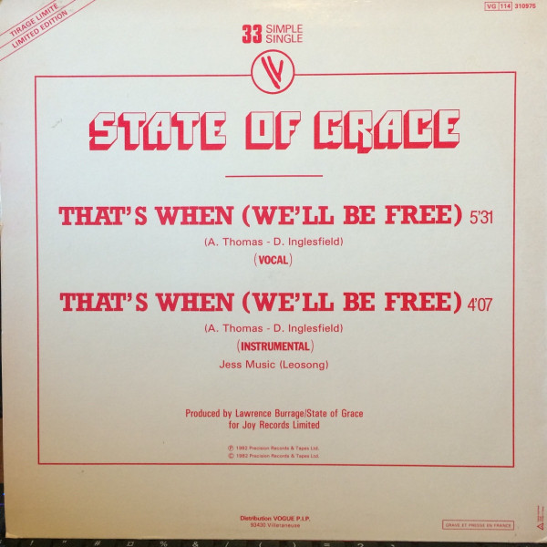 That's When We'll Be Free