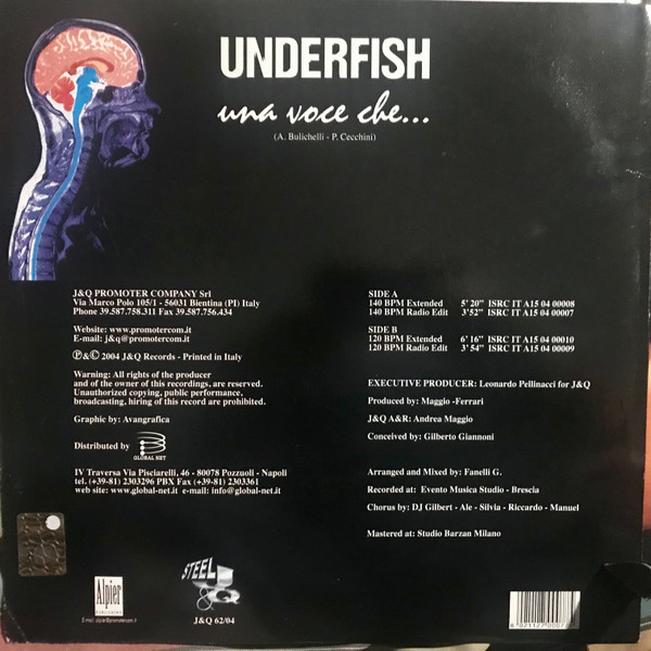 Underfish - Una Voce Che... | J & Q Records (J&Q 62-04) - 2 Underfish - Una Voce Che... | J & Q Records (J&Q 62-04) - 2