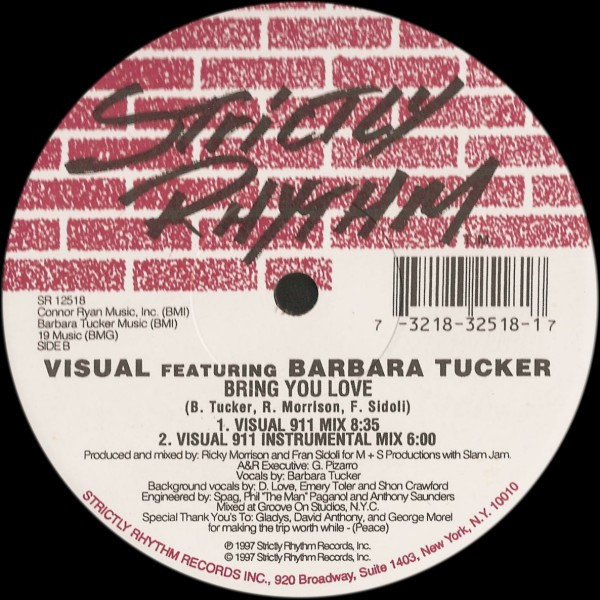 Visual Featuring Barbara Tucker - Bring You Love | Strictly Rhythm (SR 12518) - 2