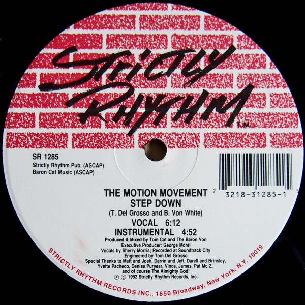 The Motion Movement - Step Down / The Chase | Strictly Rhythm (SR 1285) - main