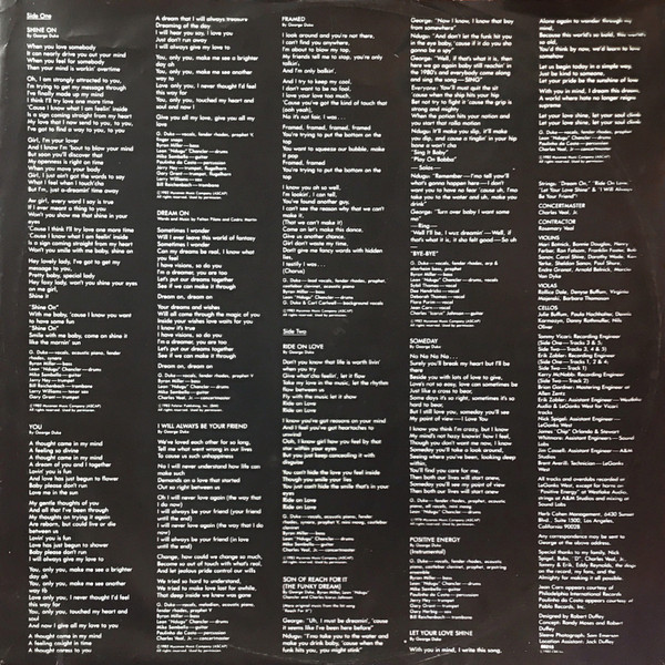 George Duke - Dream On | Epic (EPC 85215) - 6 George Duke - Dream On | Epic (EPC 85215) - 6