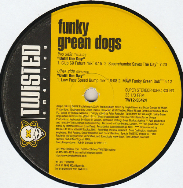 Funky Green Dogs - Until The Day | Twisted America Records (TW12-55424) - 4