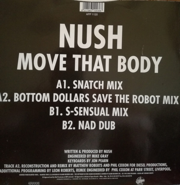 Nush - Move That Body | DJ Approved (APP 1120) - 2