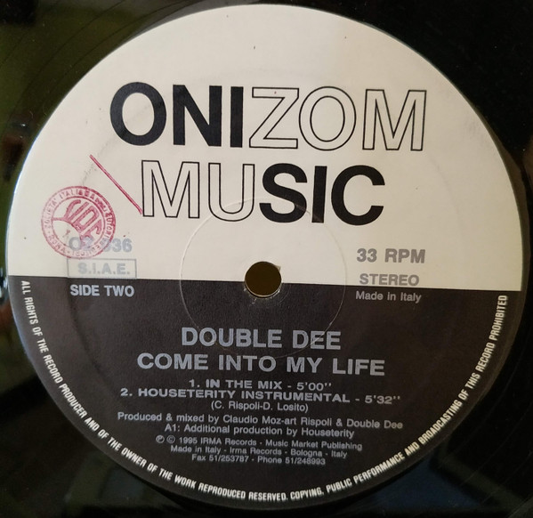 Double Dee - Come Into My Life | Onizom Music (OZ 036) - 3 Double Dee - Come Into My Life | Onizom Music (OZ 036) - 3