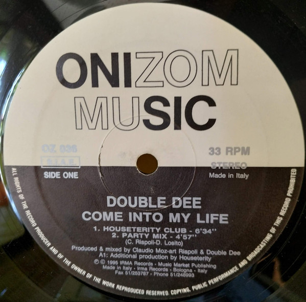 Double Dee - Come Into My Life | Onizom Music (OZ 036) - 4 Double Dee - Come Into My Life | Onizom Music (OZ 036) - 4
