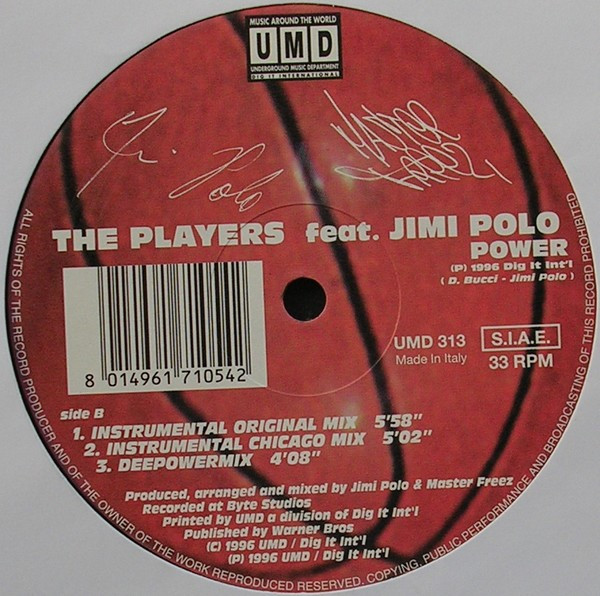 The Players Featuring Jimi Polo - Power | Underground Music Department (UMD) (UMD 313) - 4 The Players Featuring Jimi Polo - Power | Underground Music Department (UMD) (UMD 313) - 4