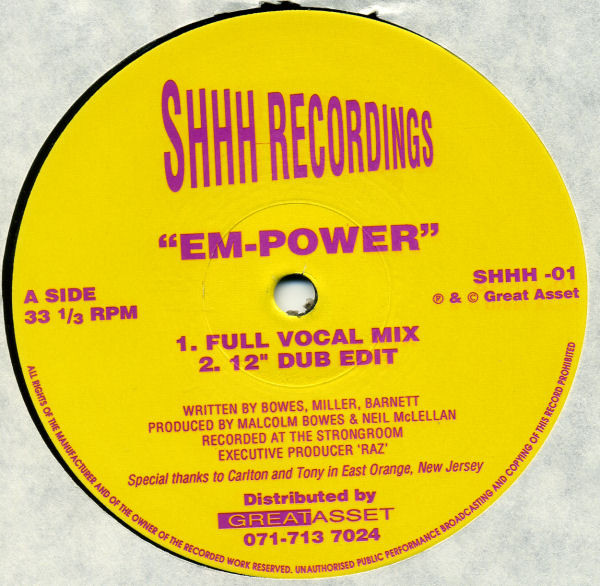 Malcolm Bowes & Neil McLellan - Em-Power | Shhh Recordings (SHHH -01) - main Malcolm Bowes & Neil McLellan - Em-Power | Shhh Recordings (SHHH -01) - main