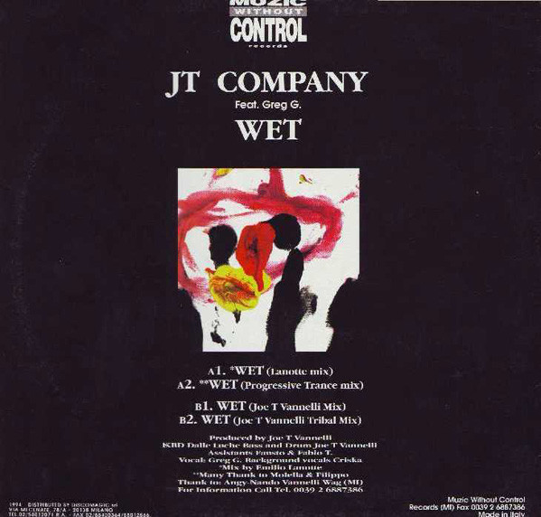 JT Company Feat. Greg G. - Wet | Muzic Without Control Records (MWC 005) - 2