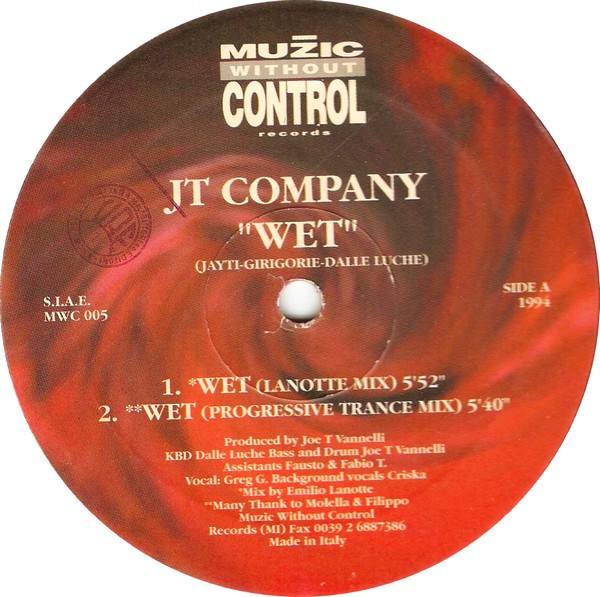 JT Company Feat. Greg G. - Wet | Muzic Without Control Records (MWC 005) - 3