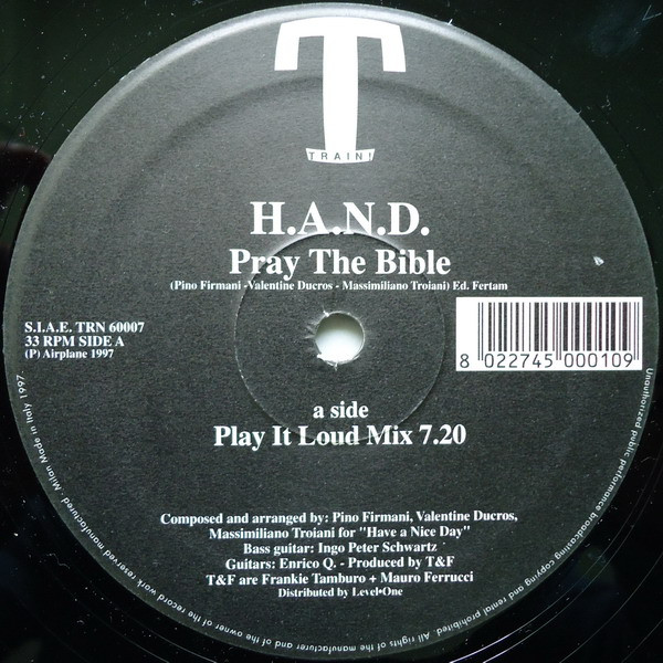 H.A.N.D. - Pray The Bible | Train! Records (TRN 60007)