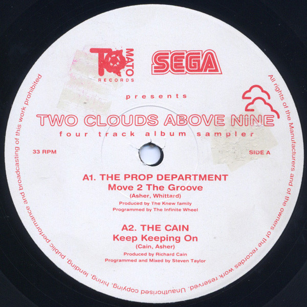 Various - Two Clouds Above Nine - Four Track Album Sampler | Tomato Records (Tomato 8) - 3