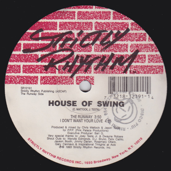 House Of Swing - The Runway | Strictly Rhythm (SR12191) - 2