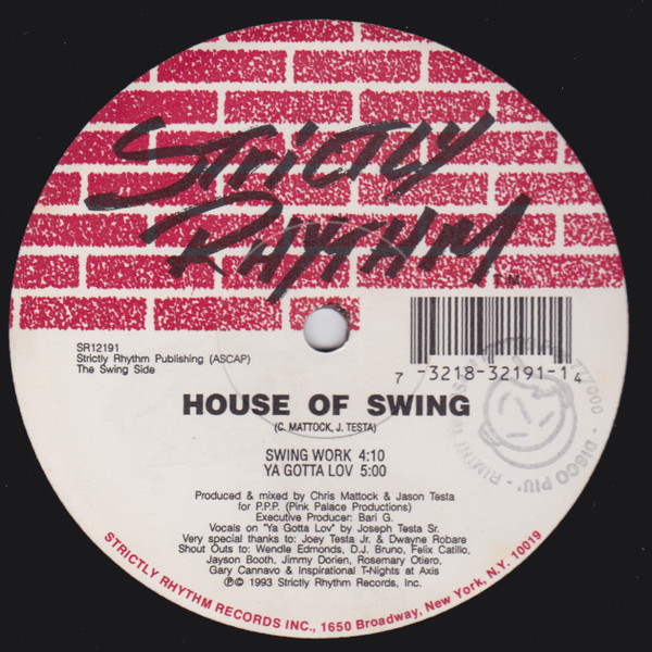 House Of Swing - The Runway | Strictly Rhythm (SR12191) - main