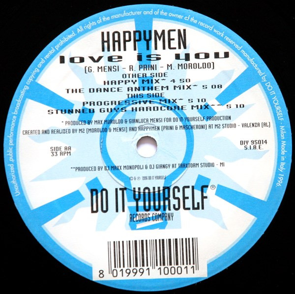 Happymen - Love Is You | Do It Yourself (DIY 95014) - 3