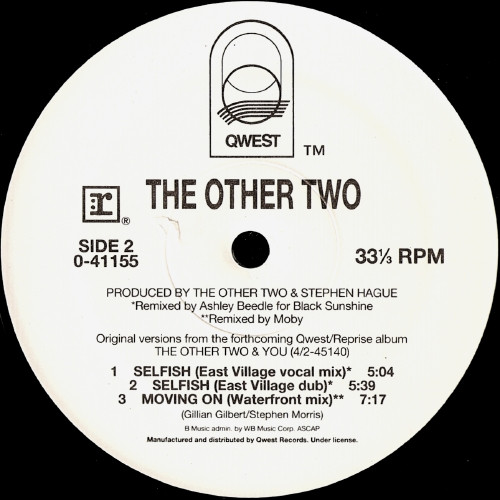 The Other Two - Selfish | Qwest Records (0-41155) - 3