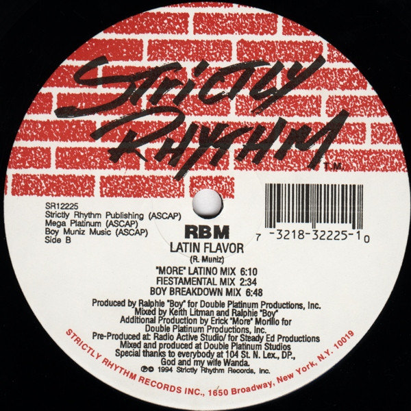 RBM - Latin Flavor | Strictly Rhythm (SR12225) - 2