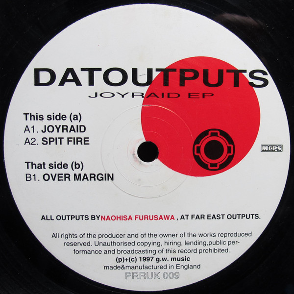 Dat Outputs - Joyraid EP | Planet Rhythm Records (PRRUK 009)