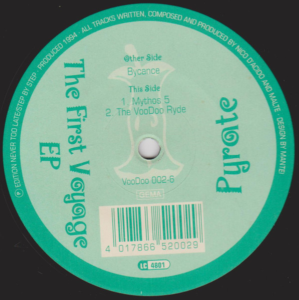 Pyrate - The First Voyage EP | VooDoo Records (VooDoo 002-6) - 3 Pyrate - The First Voyage EP | VooDoo Records (VooDoo 002-6) - 3