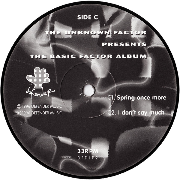 The Unknown Factor - The Basic Factor Album | Defender Music (DFDLP2) - 4