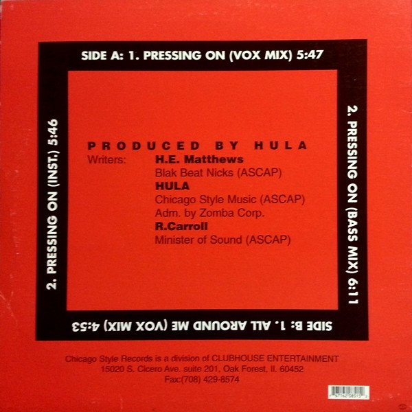Ron Carroll - Pressing On | Chicago Style Records (CSR 805) - 2