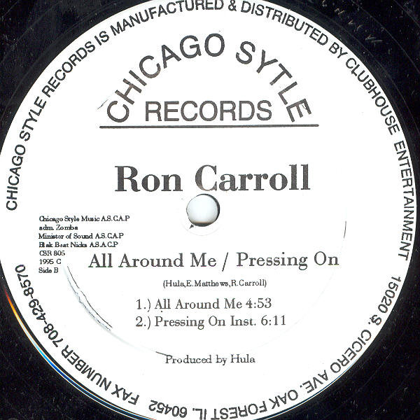 Ron Carroll - Pressing On | Chicago Style Records (CSR 805) - 4