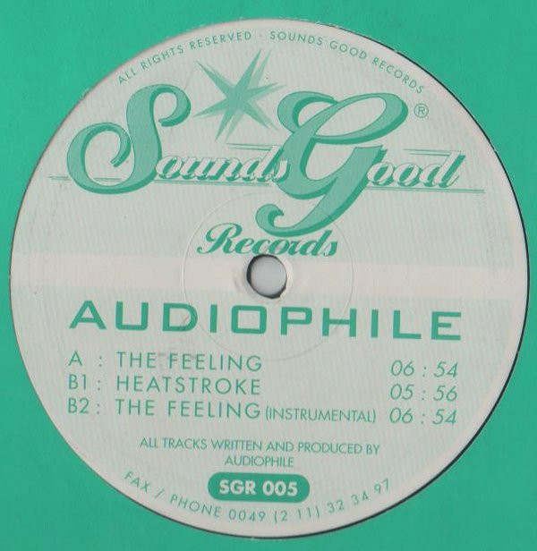 Audiophile - The Feeling | Sounds Good Records (SGR 005) - main