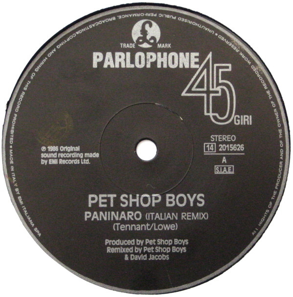 Pet Shop Boys - Paninaro | Parlophone (14 2015626) - 3
