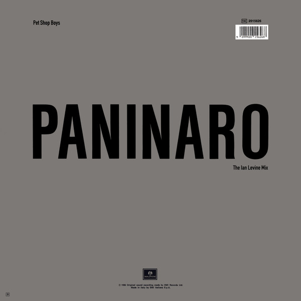 Pet Shop Boys - Paninaro | Parlophone (14 2015626) - 2