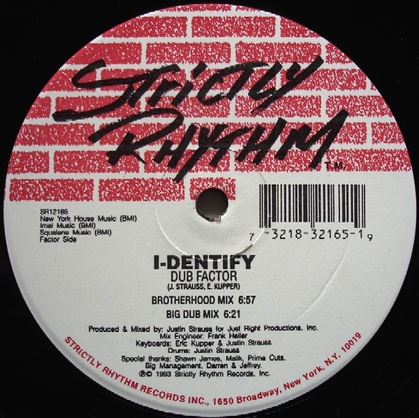 I-Dentify - Flute Style / Dub Factor | Strictly Rhythm (SR12165) - 2