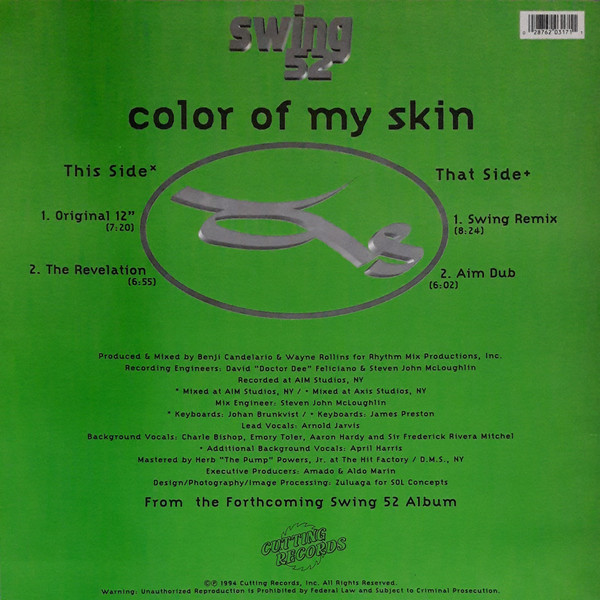 Swing 52 - Color Of My Skin | Cutting Records (CR-317) - 2