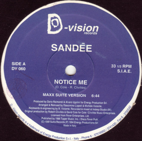 Notice Me (1994 Remixes)